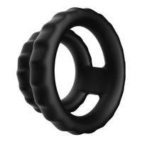 F-43 Tiered Cock And Ball Ring Black