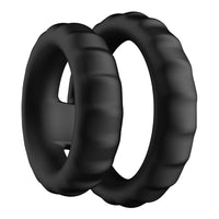 F-43 Tiered Cock And Ball Ring Black