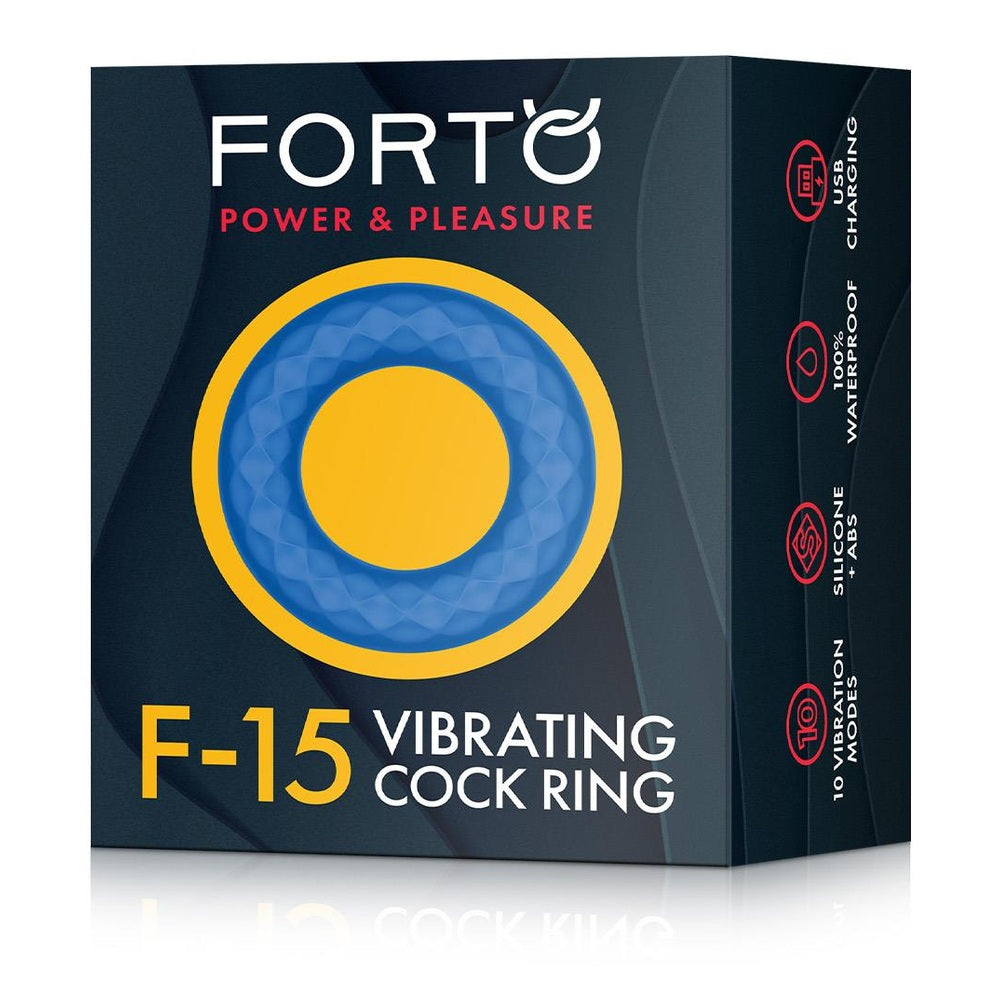 F-15 Vibrating Cockring Blue