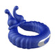 F-24 Textured Vibrating Cockring Blue