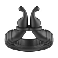F-24 Textured Vibrating Cockring Black