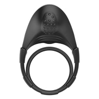 F-48 Vibrating Perineum Double C-Ring Black