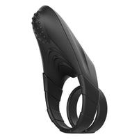 F-48 Vibrating Perineum Double C-Ring Black