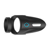 F-48 Vibrating Perineum Double C-Ring Black