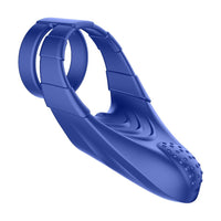 F-48 Vibrating Perineum Double C-Ring Blue