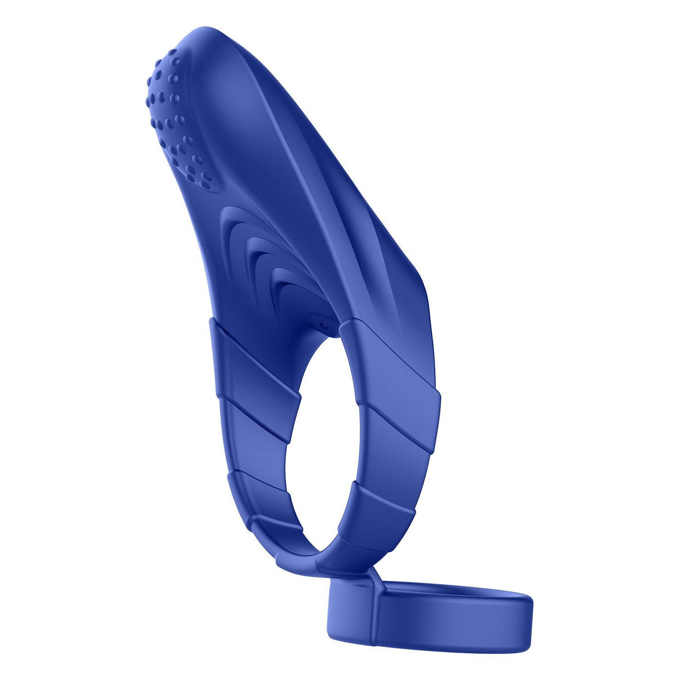 F-48 Vibrating Perineum Double C-Ring Blue