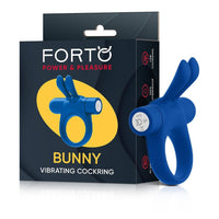 Bunny Vibrating Cockring Blue