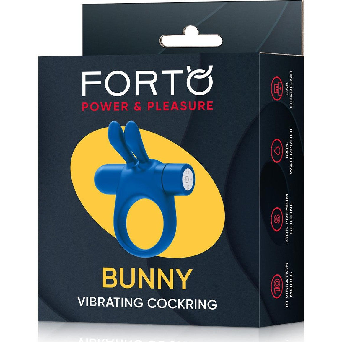 Bunny Vibrating Cockring Blue
