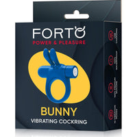 Bunny Vibrating Cockring Blue