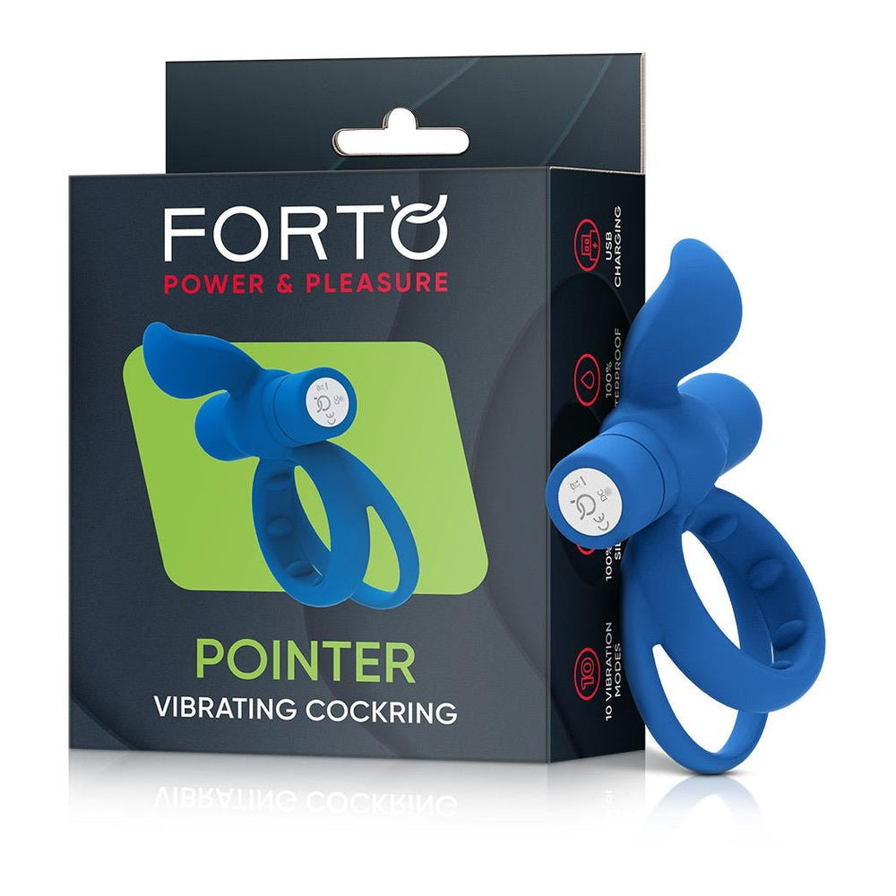 Pointer Vibrating Cockring Blue