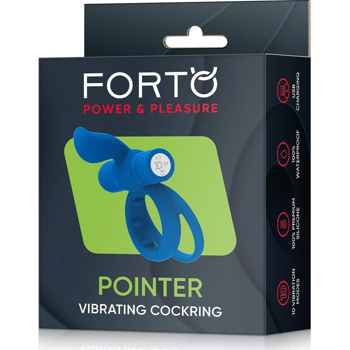 Pointer Vibrating Cockring Blue