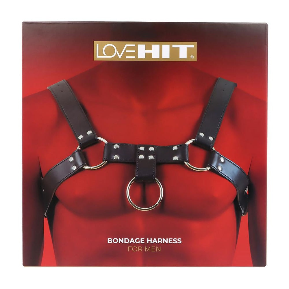 Man Bondage Body Harness Mod. 4 Black