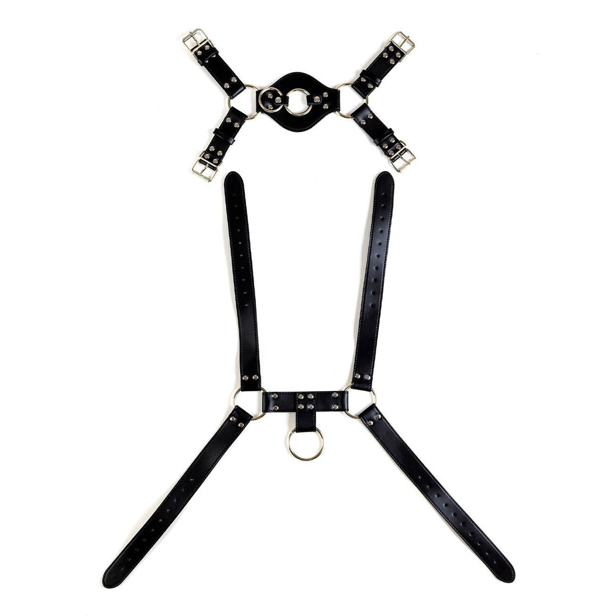 Man Bondage Body Harness Mod. 4 Black