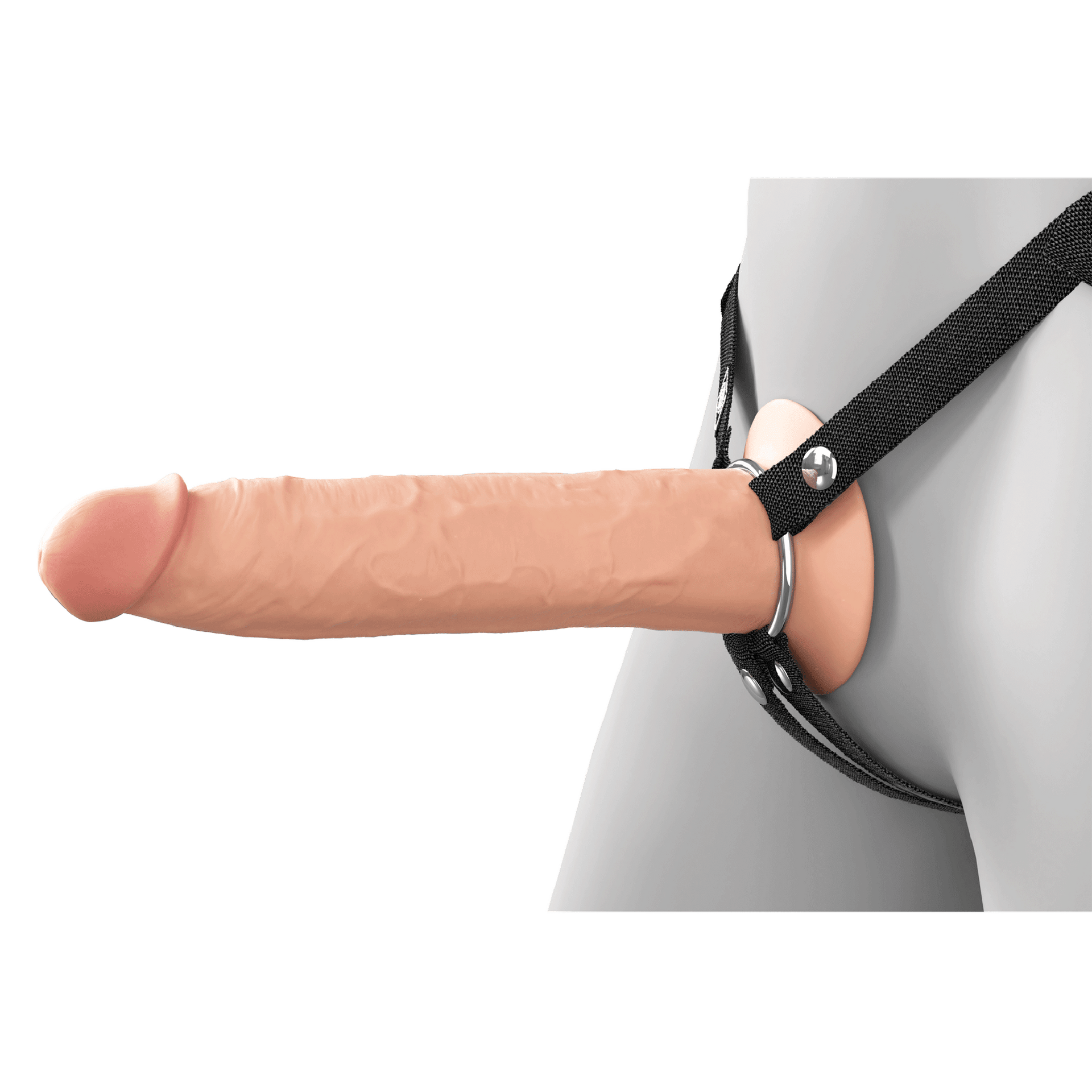 9 Inch Silicone Hollow Strap-On Dual Density