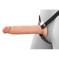 9 Inch Silicone Hollow Strap-On Dual Density