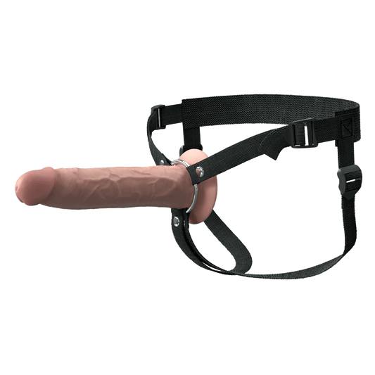 9 Inch Silicone Hollow Strap-On Dual Density