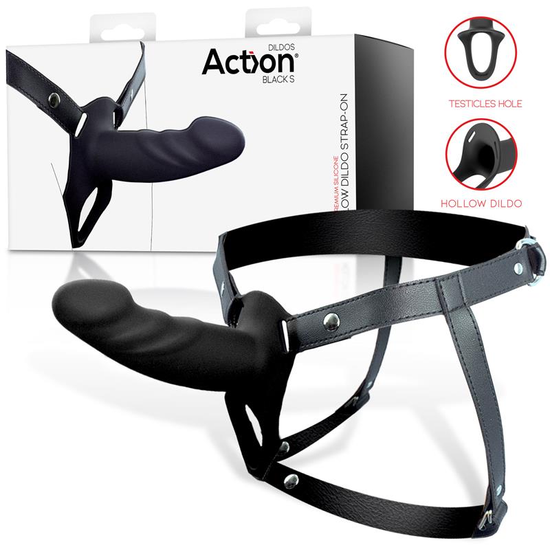 ACTION - strap-on ontolla dildolla koko s