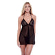 Eco Lace And Mesh Chemise Black M/L