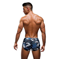 Camo Trunks With Dog Tag Navy