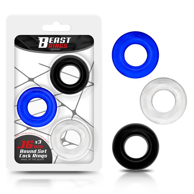 BEAST RINGS - 3 penisrenkaan paketti