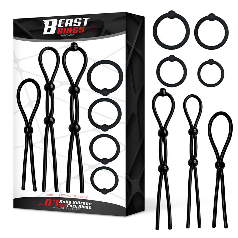 BEAST RINGS -setti silikoniset penisrenkaat