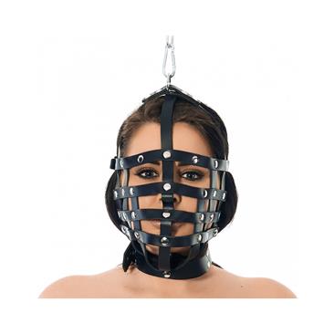 BONDAGE PLAY - naamio ripustusrenkaalla