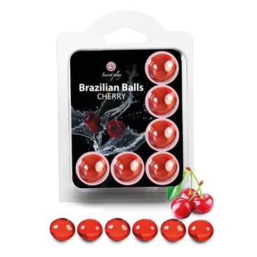 Brasilialaiset hierontapallot kirsikka 6kpl