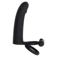 Dildo With Cockring Black