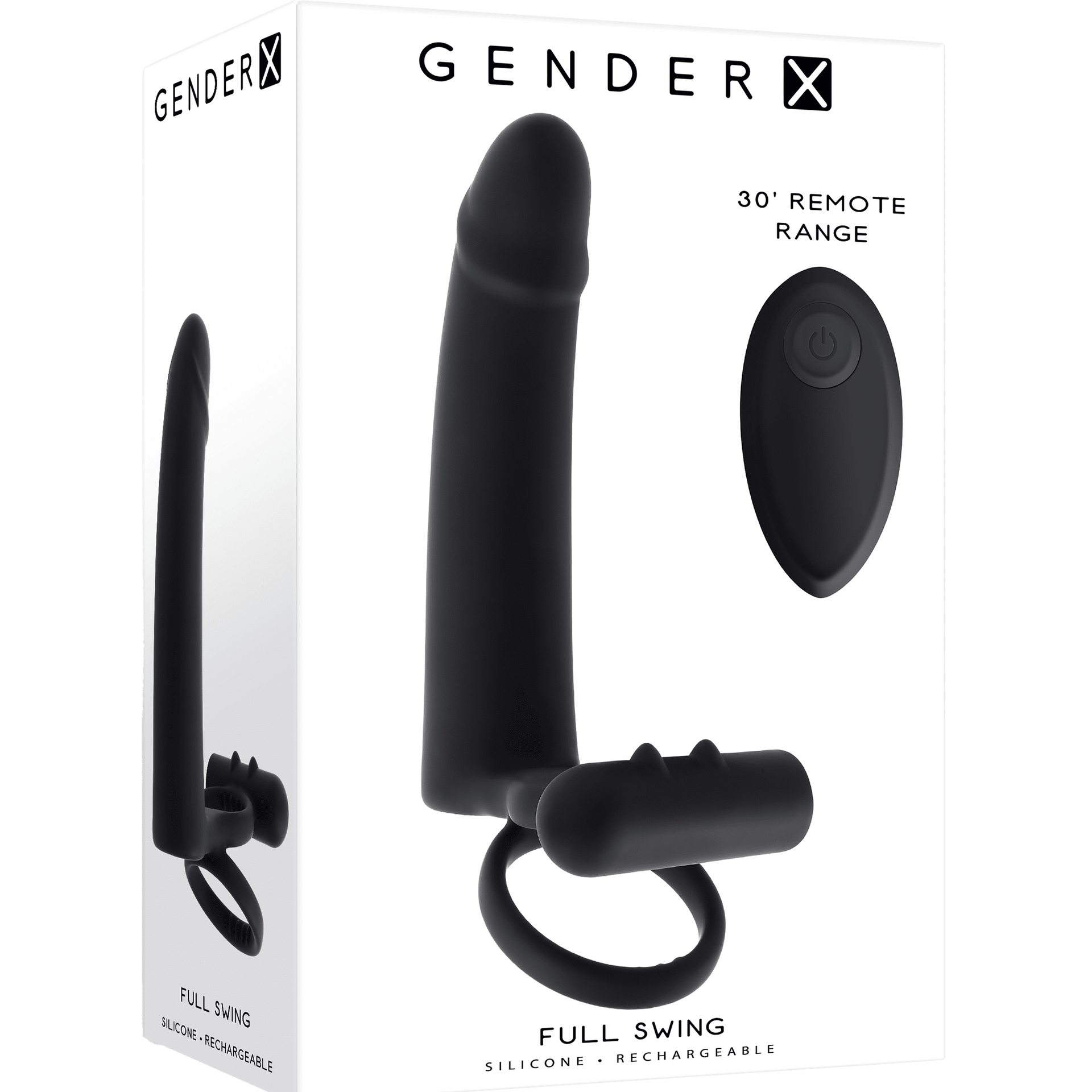 Dildo With Cockring Black