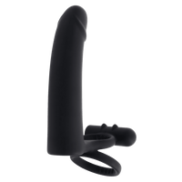 Dildo With Cockring Black