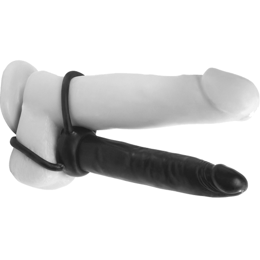 "Double Trouble" dildo penisrenkaalla