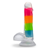 "Rainbow Rave" pimeässä hohtava dildo