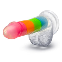 "Rainbow Rave" pimeässä hohtava dildo