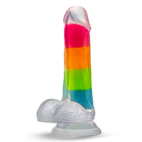 "Rainbow Rave" pimeässä hohtava dildo
