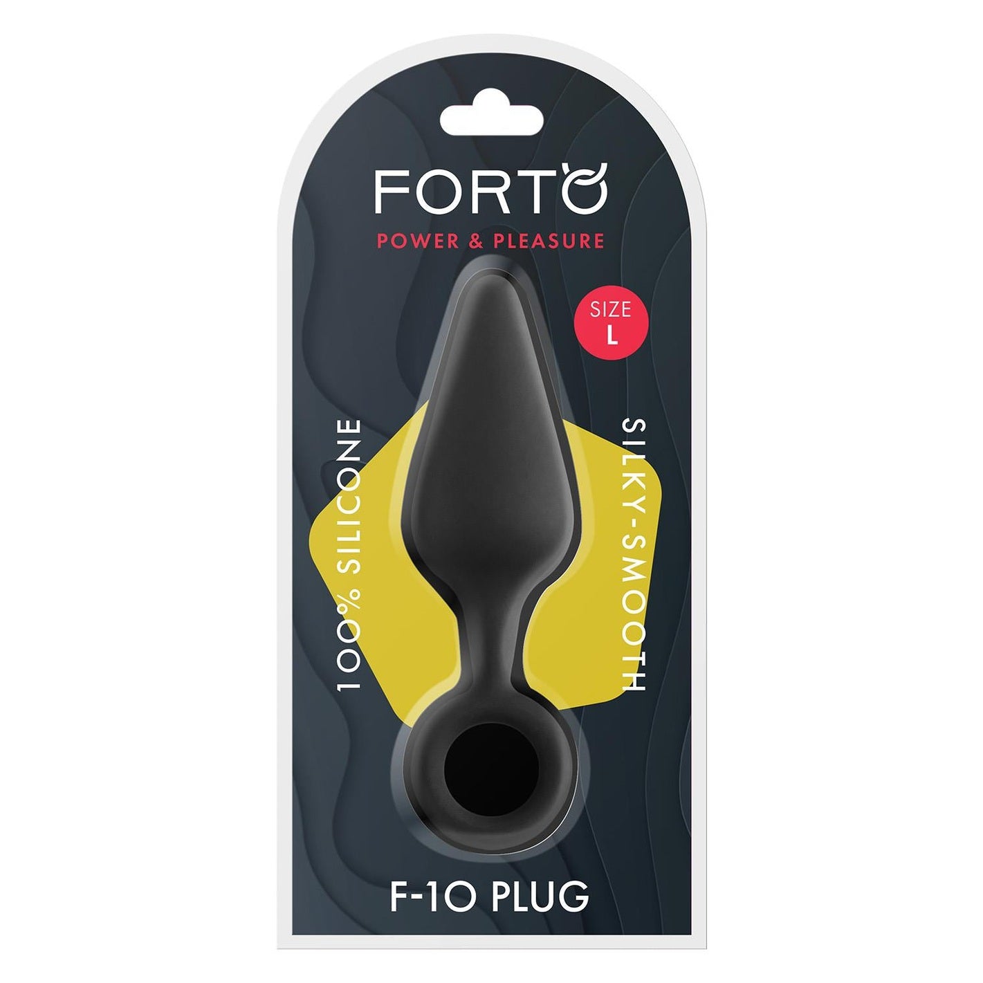 F-10 Silicone Plug W/ Pull Ring Large Black