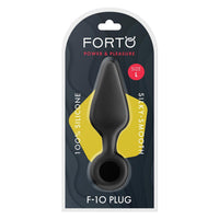 F-10 Silicone Plug W/ Pull Ring Large Black