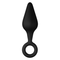 F-10 Silicone Plug W/ Pull Ring Small Black