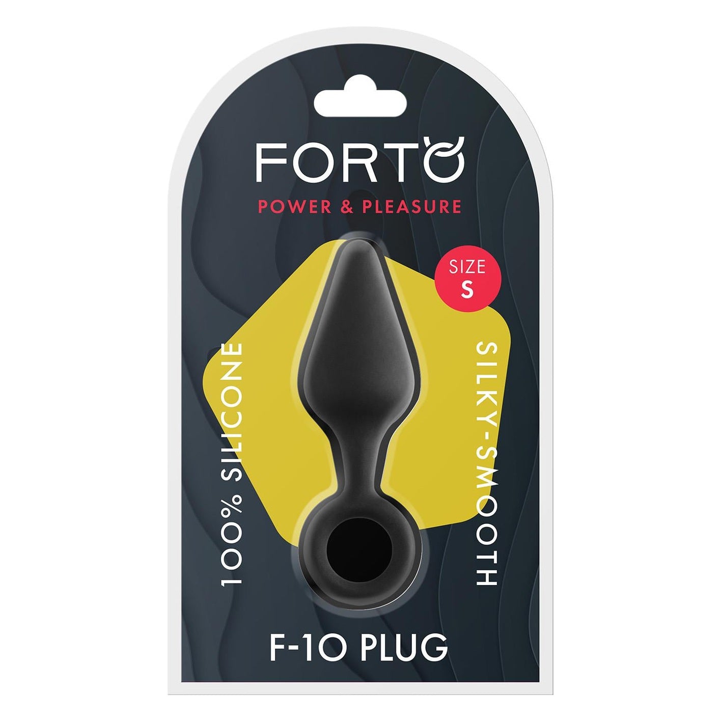 F-10 Silicone Plug W/ Pull Ring Small Black