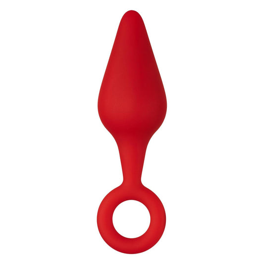 F-10 Silicone Plug W/ Pull Ring Small Red