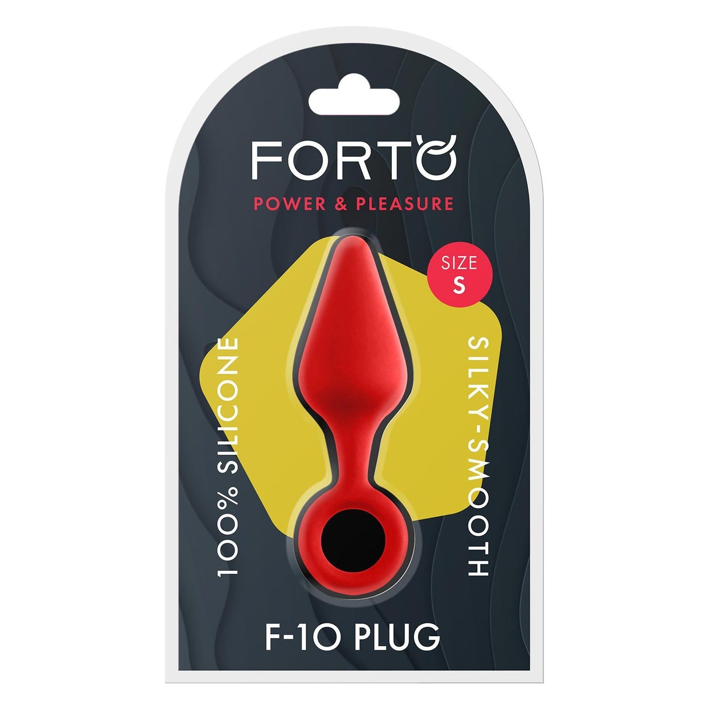 F-10 Silicone Plug W/ Pull Ring Small Red