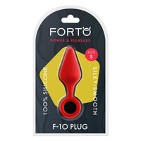 F-10 Silicone Plug W/ Pull Ring Small Red