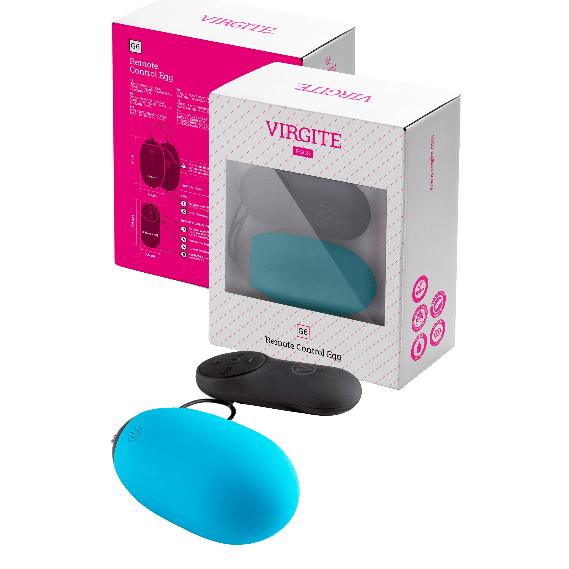 "G6" vibraattorimuna kaukosäätimellä