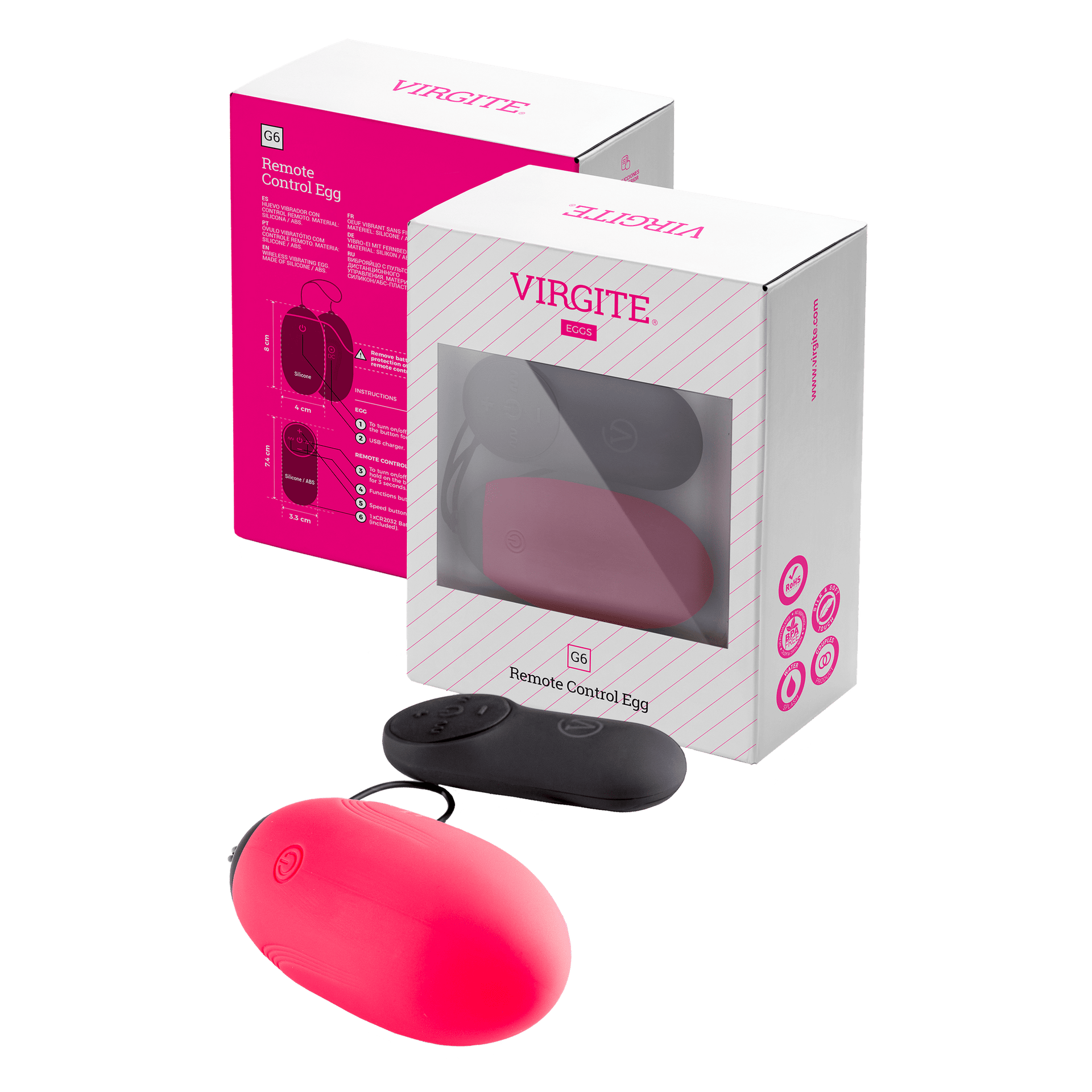 "G6" vibraattorimuna kaukosäätimellä