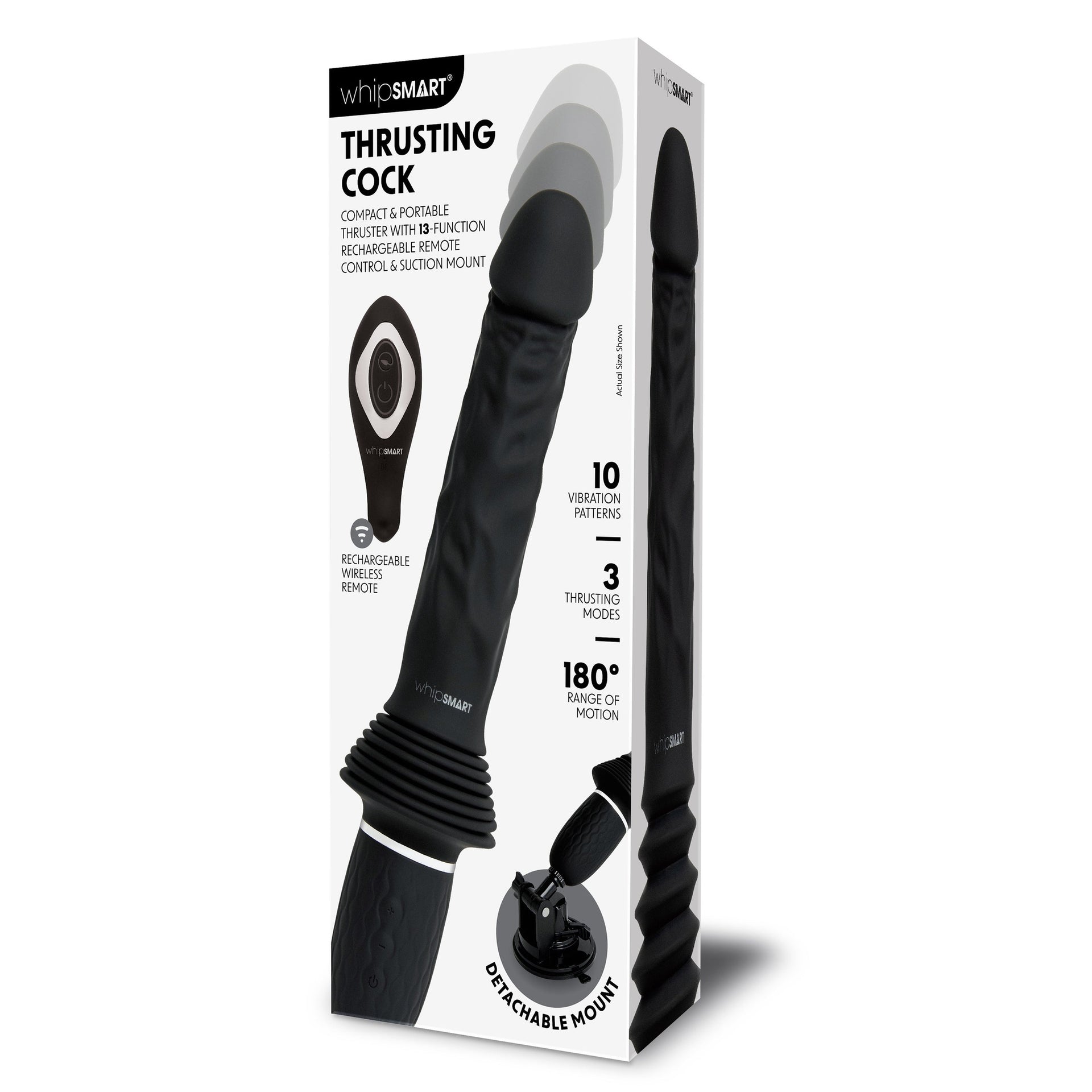Girthy Realistic Thrusting Sex Machine With Hands Free Suction Mount