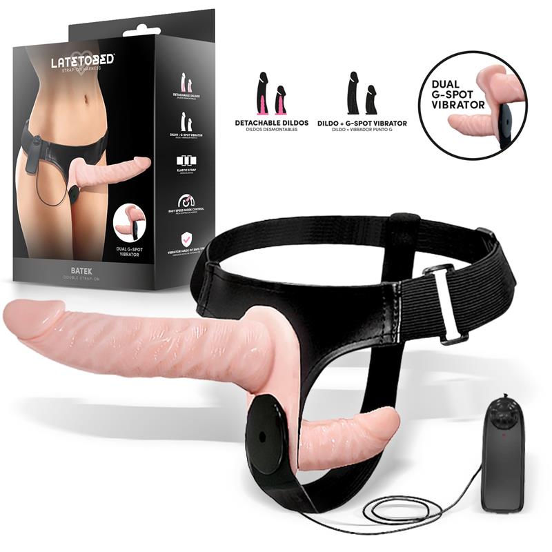 HARNESS COLLECTION LATETOBED - strap-on g-piste vibraattorilla