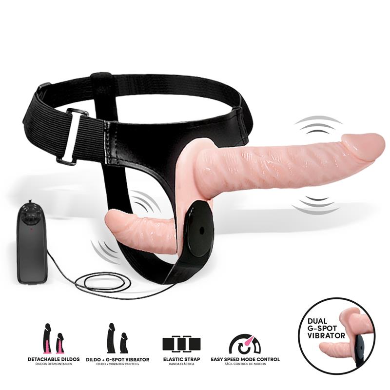 HARNESS COLLECTION LATETOBED - strap-on g-piste vibraattorilla
