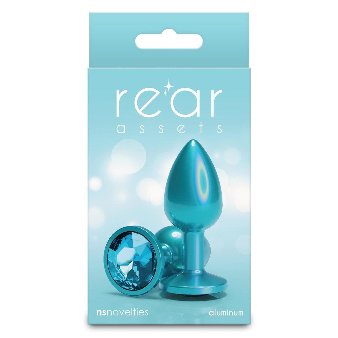 Iridescent Teal Small Clear
