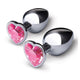 Jewel Heart Metal Butt Plug Training Set