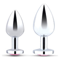Jewel Heart Metal Butt Plug Training Set