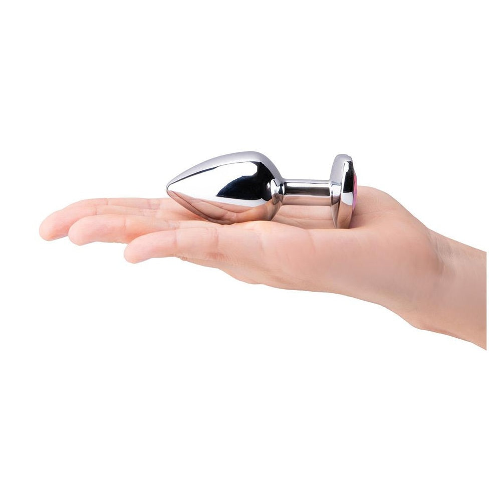 Jewel Heart Metal Butt Plug Training Set